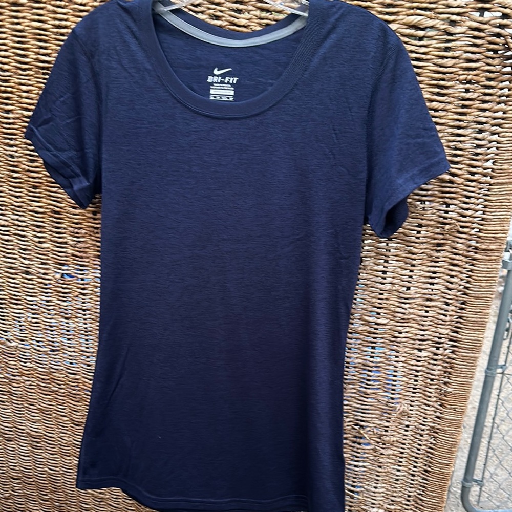Nike Blue Fitted Short Sleeve Tee